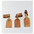 LOUIS VUITTON Etichetta per nome Powanie 10 Set Powanie Leather Beige LV Auth 191948 - vista 6