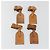 LOUIS VUITTON Etichetta per nome Powanie 10 Set Powanie Leather Beige LV Auth 191948 - vista 9