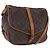 LOUIS VUITTON Monogram Saumur 35 Shoulder Bag M42254 LV Auth BA14087 Monogramma
