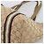 Borsa GUCCI GG Canvas Sherry Line Beige Gold 137396 Auth ka5582 D'oro - vista 9