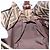 Borsa a tracolla FENDI Zucca Canvas Mamma Baguette Marrone Argento Auth 195494V - vista 22