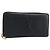 Portafoglio lungo SAINT LAURENT Cassandra in pelle nera e oro Auth 195906A Nero D'oro
