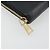 Portafoglio lungo SAINT LAURENT Cassandra in pelle nera e oro Auth 195906A Nero D'oro - vista 8