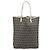 FENDI Zucchino Canvas Tote Bag Navy Silver 8BH006 Auth 194069 Silber Marineblau - Ansicht 2