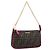 Portadocumenti FENDI Zucca Canvas PVC Marrone Nero 8BS073 Auth 195954V