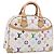 LOUIS VUITTON Monogram Multicolor Trouville Hand Bag White M92663 Auth 196798SM Bianco