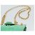 Autre Marque Borsa a tracolla con catena TIFFANY&Co. Camoscio Verde Oro Auth 195577 D'oro - vista 8