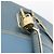 LOUIS VUITTON Borsa a Mano Suhari Lockit PM Pelle Blu Oro M95434 LV Auth bs36420 - vista 18