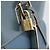 LOUIS VUITTON Borsa a Mano Suhari Lockit PM Pelle Blu Oro M95434 LV Auth bs36420 - vista 19