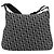 Borsa a tracolla Christian Dior Trotter Canvas Nero Argento Auth 195229V - vista 2