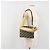Borsa a Spalla in Tela Trotter Christian Dior Blu Navy Oro Auth 186959A D'oro - vista 21