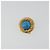 Orecchini CHANEL Metallo Dorato Blu CC Auth 195370 - vista 6