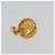 Orecchini CHANEL Metallo Dorato Blu CC Auth 195370 - vista 9