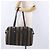 Pequin FENDI Pecan Canvas Tote Bag Braun Schwarz Auth 195728A - Ansicht 24