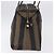 Pequin FENDI Pecan Canvas Tote Bag Braun Schwarz Auth 195728A - Ansicht 4
