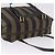 Pequin FENDI Pecan Canvas Tote Bag Braun Schwarz Auth 195728A - Ansicht 6