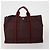 Hermès Borsa HERMES Fourre Tout in cotone Set di 3 Nero Rosso Auth 192553 - vista 3