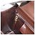 Borsa a spalla con catena Salvatore Ferragamo in pelle marrone scuro oro Auth 195566 - vista 19