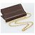 Borsa a spalla con catena Salvatore Ferragamo in pelle marrone scuro oro Auth 195566 - vista 7