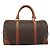 Céline Borsa Boston CELINE Macadam Canvas PVC Pelle Marrone Oro Auth 194340A D'oro - vista 2