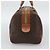 Céline Borsa Boston CELINE Macadam Canvas PVC Pelle Marrone Oro Auth 194340A D'oro - vista 4