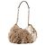 Borsa a tracolla con catena BURBERRY Pelliccia Beige Gold Auth 196269A D'oro - vista 13