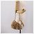 Borsa a tracolla con catena BURBERRY Pelliccia Beige Gold Auth 196269A D'oro - vista 20