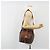 Céline Borsa a Tracolla CELINE Macadam PVC Pelle Marrone Tono Oro Auth 196099 - vista 24