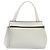 Céline Borsa a mano CELINE Edge Medium in pelle bianca e argento Auth 194359A Bianco - vista 13