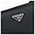 Borsa a tracolla PRADA Nylon Nero Argento Auth 196155A - vista 18