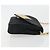 Borsa a tracolla CHANEL Matelasse con catena in raso nero e oro CC Auth 195338A D'oro - vista 3