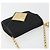 Borsa a tracolla CHANEL Matelasse con catena in raso nero e oro CC Auth 195338A D'oro - vista 6