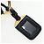 Borsa a Spalla PRADA Vittero Dino Leather Black Gold Auth 194765M Nero D'oro - vista 16