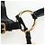 Borsa a Spalla PRADA Vittero Dino Leather Black Gold Auth 194765M Nero D'oro - vista 8