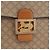 Céline Borsa a tracolla CELINE Macadam Canvas PVC Beige Gold Auth 195634 D'oro - vista 18