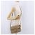 Céline Borsa a tracolla CELINE Macadam Canvas PVC Beige Gold Auth 195634 D'oro - vista 26