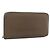 Hermès HERMES Cartera Larga Azap Cuero Beige Silver Auth 196019 Plata