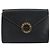 Céline Borsa a pochette CELINE Circle Clutch Bag Leather Black Gold Auth 195006 Nero D'oro - vista 13