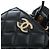 CHANEL Matelasse Chain Shoulder Pouch Lamb Skin Black Gold Tone CC Auth 196221M Nero - vista 18