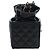 CHANEL Matelasse Chain Shoulder Pouch Lamb Skin Black Gold Tone CC Auth 196221M Nero - vista 2