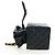 CHANEL Matelasse Chain Shoulder Pouch Lamb Skin Black Gold Tone CC Auth 196221M Nero - vista 3