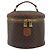 Céline CELINE Macadam Vanity Cosmetic Pouch PVC Leather Brown Gold Tone Auth 196128A Marrone - vista 13