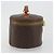 Céline CELINE Macadam Vanity Cosmetic Pouch PVC Leather Brown Gold Tone Auth 196128A Marrone - vista 4