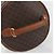 Céline CELINE Macadam Vanity Cosmetic Pouch PVC Leather Brown Gold Tone Auth 196128A Marrone - vista 7