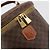 Céline CELINE Macadam Vanity Cosmetic Pouch PVC Leather Brown Gold Tone Auth 196128A Marrone - vista 9