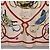 Hermès Foulard HERMES Carre 90 in Seta "SPRINGS" Avorio Rosso Auth 194422 Crudo - vista 9