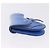 Pouch Saddle Christian Dior in pelle blu argento Auth bs36430V - vista 4