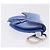 Pouch Saddle Christian Dior in pelle blu argento Auth bs36430V - vista 5