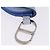 Pouch Saddle Christian Dior in pelle blu argento Auth bs36430V - vista 8