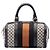 Borsa Boston Satchel Gucci Small Diamante Canvas Web Beige